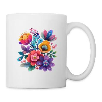 Flowers Colorful Blossoms Floral Garden - Mug - white - Right