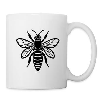 Biene - Tasse - Weiß - Rechts