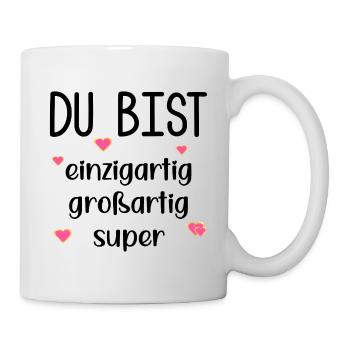 Wertschätzung Partnerschaft Dankbarkeit - Tasse - Weiß - Rechts