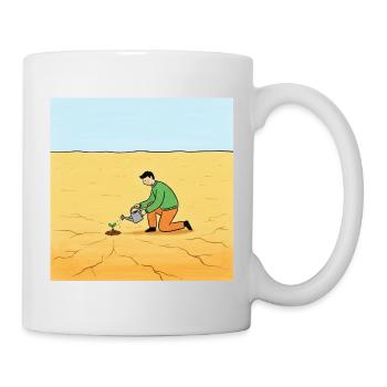 Samen der Hoffnung in der Wüste - Tasse - Weiß - Rechts