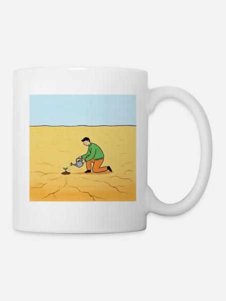 Samen der Hoffnung in der Wüste - Tasse - Weiß