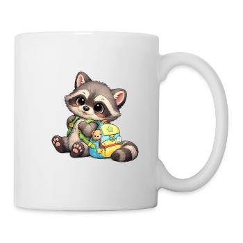 Baby Oskar in kindergarten - Mug - white - Right