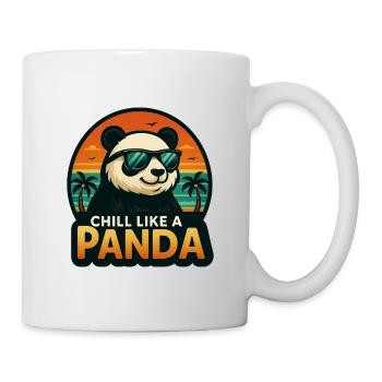 Chill wie ein Panda - Tasse - Weiß - Rechts