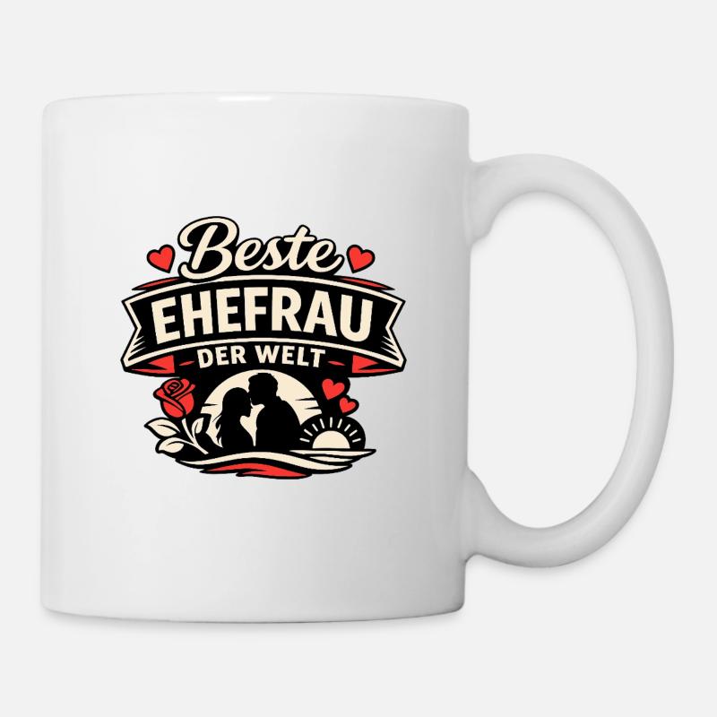 Beste Ehefrau der Welt - Tasse - Weiß