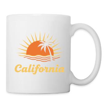 California Sunset Palm - Mug - white - Right