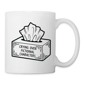 Pleurer à propos de personnages fictifs - Mug blanc - blanc - Droite