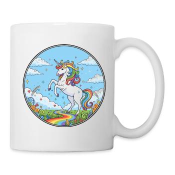 Rainbow River Unicorn Colorful Dreamland Motif - Mug - white - Right