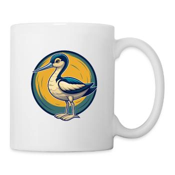 Avocet Kawaii Mascot Cartoon Clipart Logo Badge - Mug - white - Right