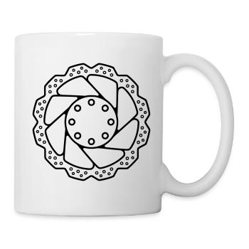 Brake Disc Bicycle MTB Part - Mug - white - Right