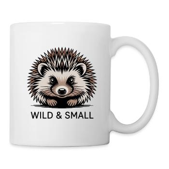 Wild hedgehog motif - Mug - white - Right