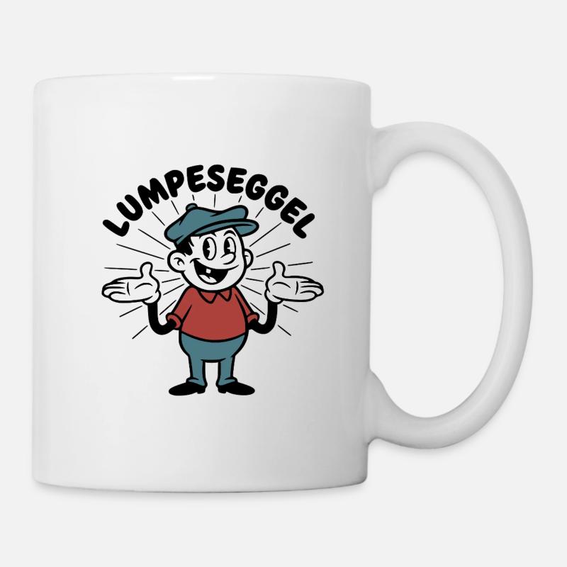 Lumpeseggel - badisches Sprichwort Narr Dialekt - Tasse - Weiß
