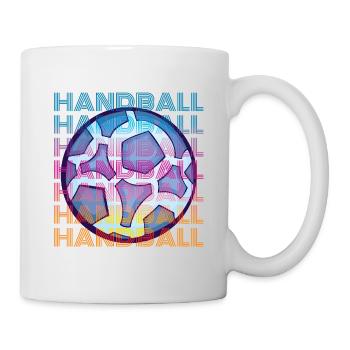 Handball vintage - Mug blanc - blanc - Droite