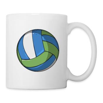Volleyball Vintage - Tasse - Weiß - Rechts