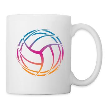 Ballon de volley-ball - Mug blanc - blanc - Droite