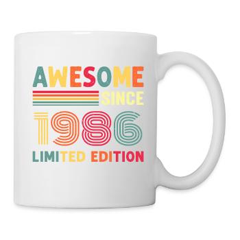 Millésime 1986 - Mug blanc - blanc - Droite