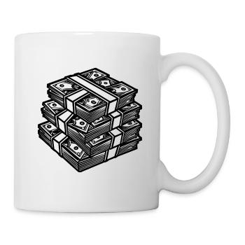 Big stack of money - Mug - white - Right