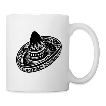 Mexican sombrero - Mug - white - Right