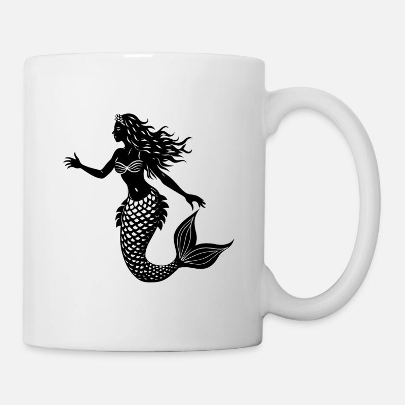 Meerjungfrau - Tasse - Weiß