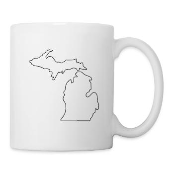Michigan map - Mug - white - Right