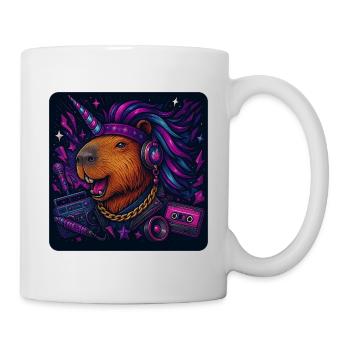 Fête de la Licorne Capybara - Mug blanc - blanc - Droite