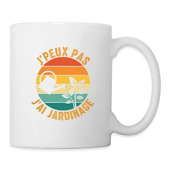 J'peux pas j'ai jardinage - Mug blanc - blanc - Droite