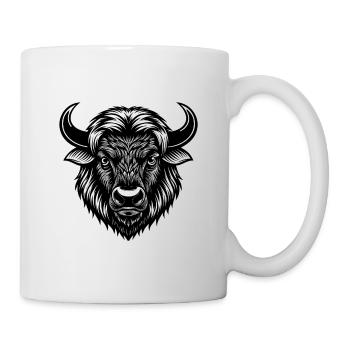 Bison head - Mug - white - Right
