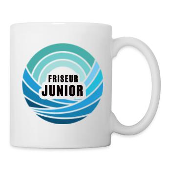 Friseur Junior Nachfolger Sohn Kind Junge Azubi - Tasse - Weiß - Rechts