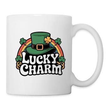 Lucky Charm Leprechaun-Hat Design - Tasse - Weiß - Rechts
