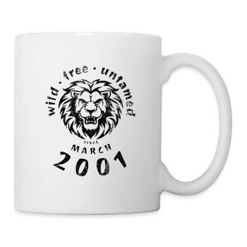 Wild, free & untamed since 03/2001 - Mug - white - Right