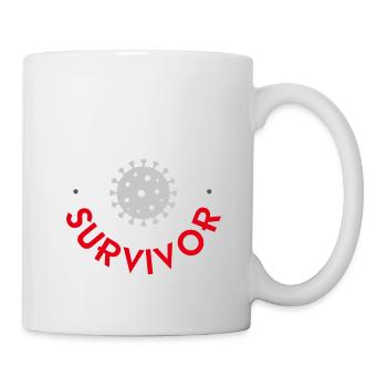 Covid-19-Überlebender - Tasse - Weiß - Rechts