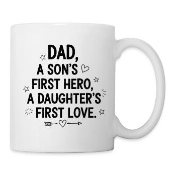 dad the son's first hero first love daughter - Mug - white - Right