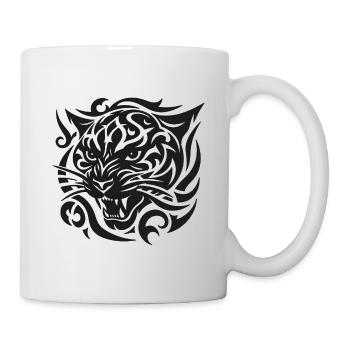 Tiger Tribal Pattern - Mug - white - Right