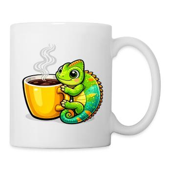Coffee Dragon Cuddle - Mug - white - Right