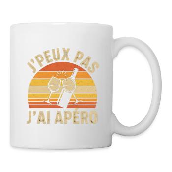 J'peux pas j'ai apéro - Mug blanc - blanc - Droite