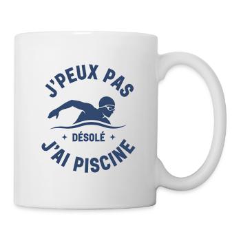 I can't I have a swimming pool - Mug - white - Right