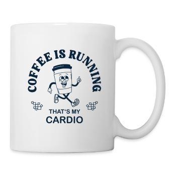 Le café coule – Drôle de dicton sportif sur le café - Mug blanc - blanc - Droite