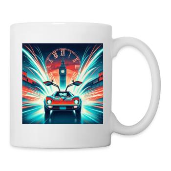 RETOUR VERS LE FUTUR RETRO VINTAGE - Mug blanc - blanc - Droite