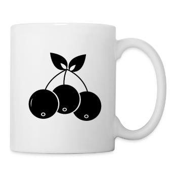 Blaubeere - Tasse - Weiß - Rechts