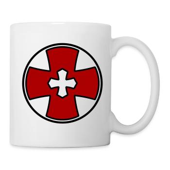 Cross circle - Mug - white - Right