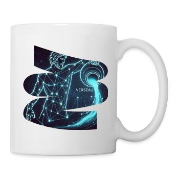 Aquarius T-shirt – Constellation Star Sign - Mug - white - Right