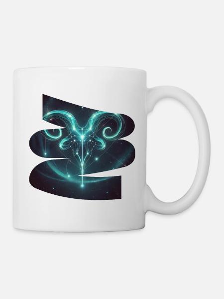 T-shirt Bélier – Signe astrologique constellation - Mug blanc - blanc