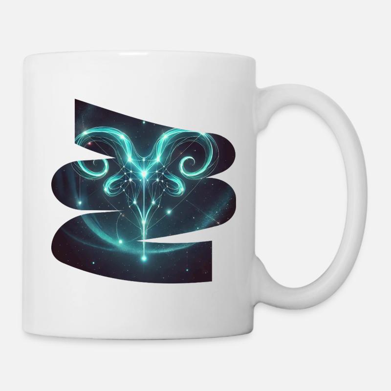T-shirt Bélier – Signe astrologique constellation - Mug blanc - blanc