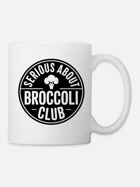 Brokkoli - Serious about Broccoli - Tasse - Weiß