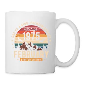 February 1975 Vintage Anniversary February 1975 - Mug - white - Right