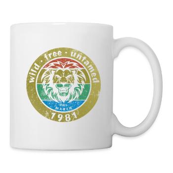 45. Geburtstag Wild, free & untamed since 03/1981 - Mug - white - Right
