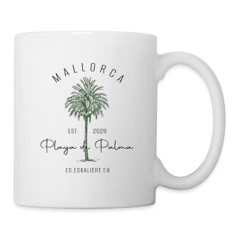 Mallorca Palmenlogo est. 2026 - Tasse - Weiß - Rechts