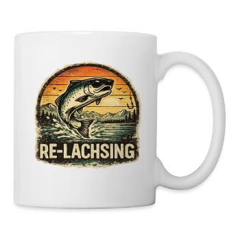 Fishing Gift Man Angler Dad Re Salmon - Mug - white - Right