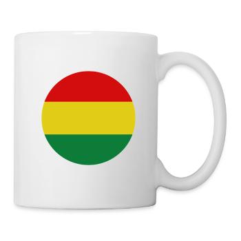 Bolivia round flag - Mug - white - Right