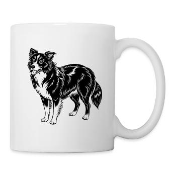 border collie - Mug - white - Right