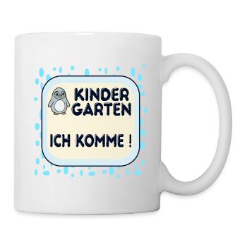 Kindergarten children penguins - Mug - white - Right